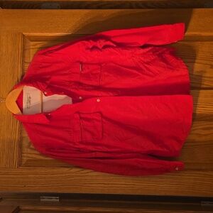 Exofficio red travel shirt